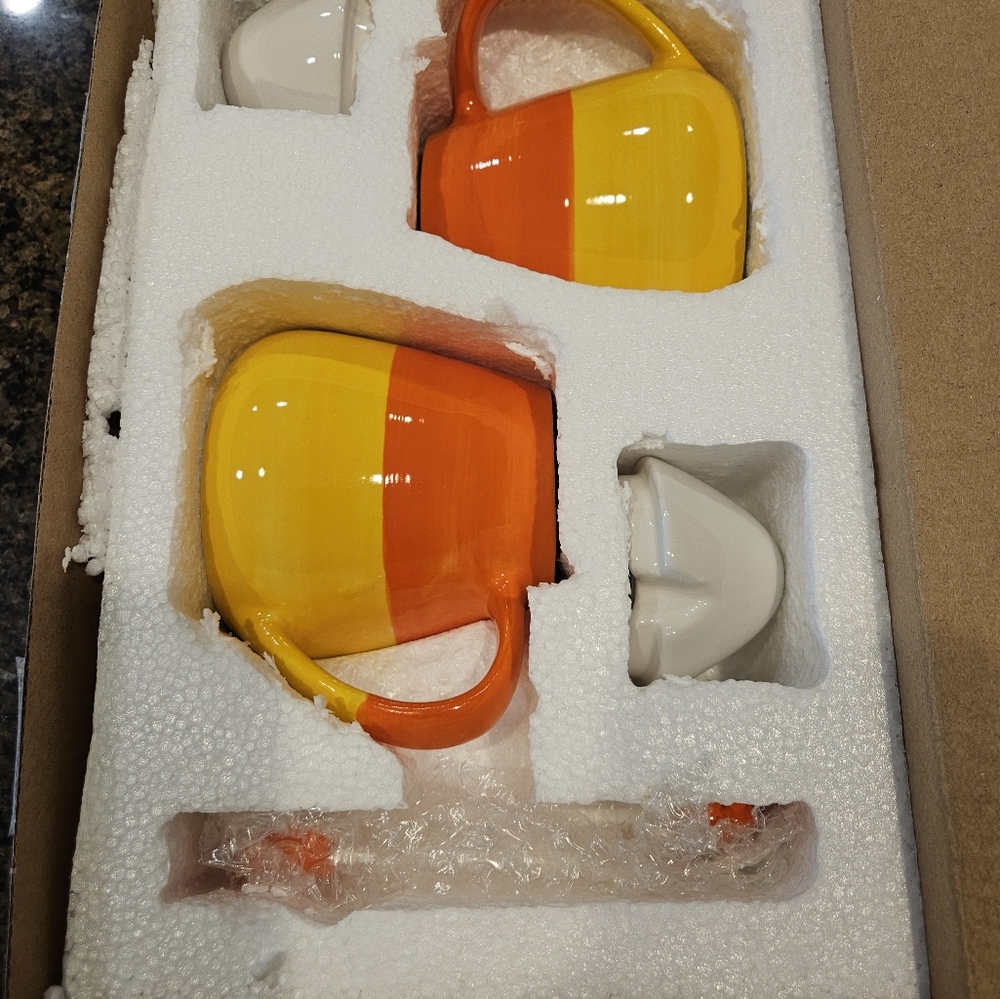 Mr. Halloween Candy Corn Mugs - Picture 3 of 9